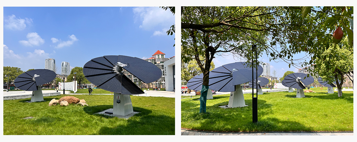 江西-零碳公园-自动跟踪太阳发电的光伏太阳花